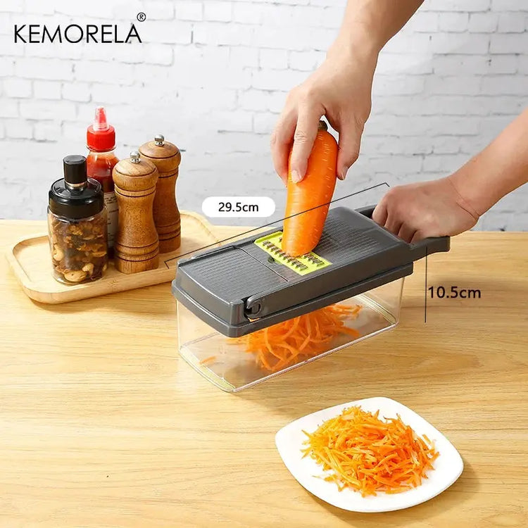 Tritatutto per verdure multifunzionale Tritatutto per cipolla Manico Griglia per alimenti Chopper per alimenti Cucina Affettatrice per verdure Dicer Cut - My Hashtag Shop