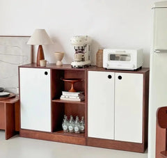 Tavolino allungabile dal design unico con armadio in stile vintage per soggiorno, fattoria o appartamento HASHTAG