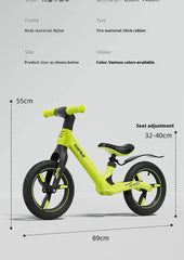 Bicicletta da 12 pollici per bambini senza pedali1-6 anni Bicicletta per ragazzi e ragazze che cammina Apprendimento Balance Bike HASHTAG