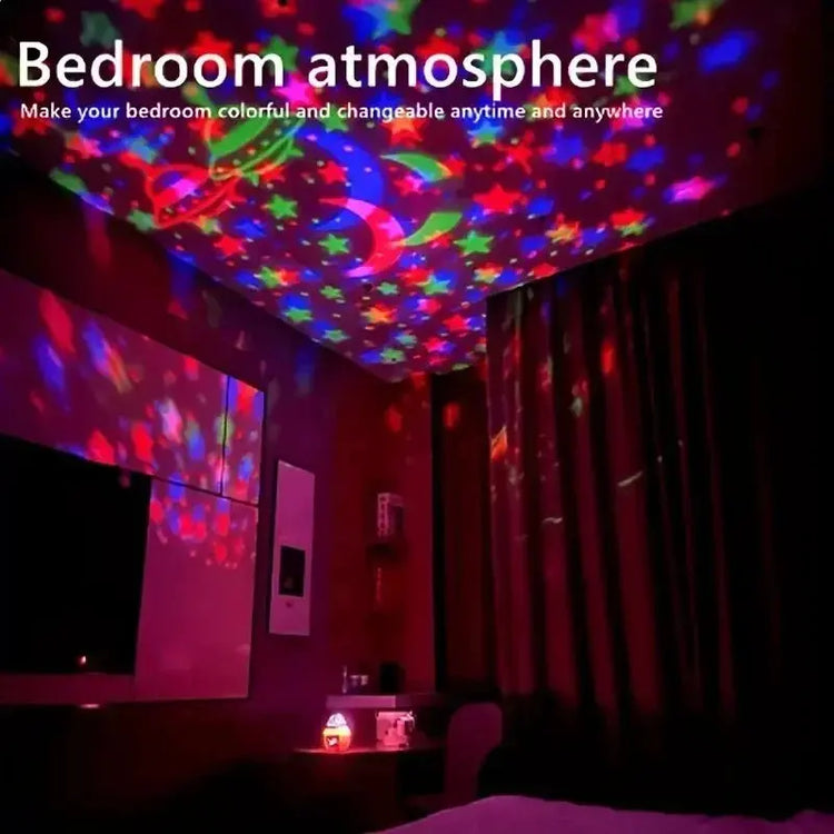 Luci notturne a LED per cielo stellato Lampada per proiettore USB Palla magica Stella lunare Luci natalizie Decorazioni per l&