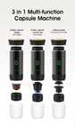 Macchina per caffè espresso portatile elettrica wireless per auto e casa Caffettiera da campeggio Caffettiera da viaggio in polvere con capsule 3 in 1