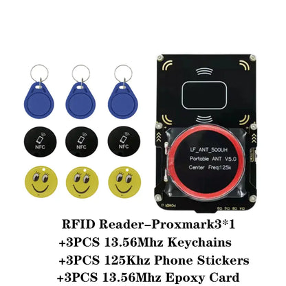 Proxmark3 5.0 Kit NFC Smart Chip Card Crack Copier 13.56Mhz Duplicatore di chiavi 125Khz T5577 Token Clone Writer IC ID Badge Reader - My Hashtag Shop