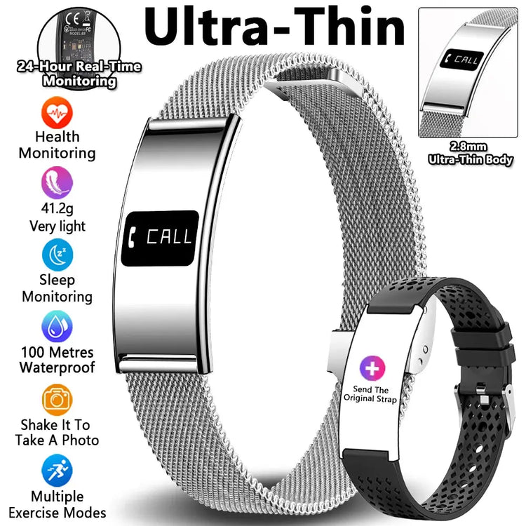 Uomo Donna Bracciale intelligente Frequenza cardiaca Monitor del sonno Salute Smart Band Sport impermeabile Fitness Tracker Smartwatch per Android iOS - My Hashtag Shop