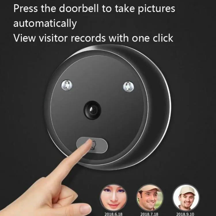 NNEIDS Smart Cat Eye Video Doorbell - 2.4 Hd Electronic Home-4