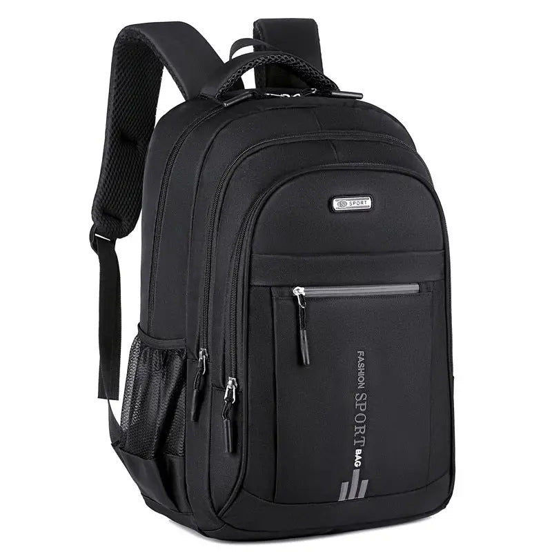 NNEDSZ Black Large Capacity Business Backpack for Men and Women - Waterproof Laptop School Bag with Breathable Design-0