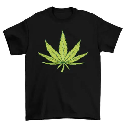 Hemp Leaf Illustration T-shirt - HASHTAG
