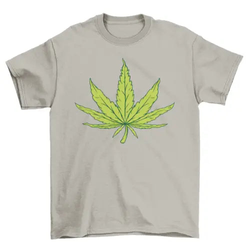 Hemp Leaf Illustration T-shirt - HASHTAG