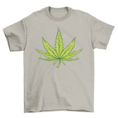 Hemp Leaf Illustration T-shirt - HASHTAG
