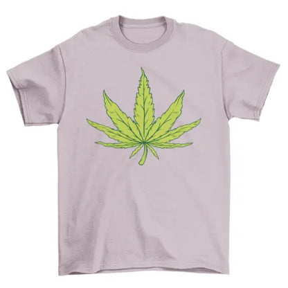 Hemp Leaf Illustration T-shirt - HASHTAG
