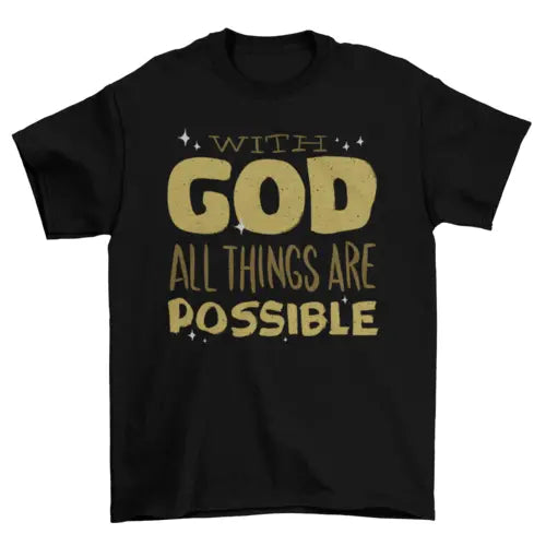 With god t-shirt - HASHTAG