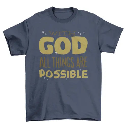 With god t-shirt - HASHTAG