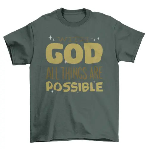 With god t-shirt - HASHTAG