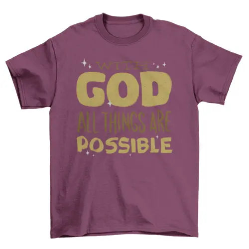 With god t-shirt - HASHTAG