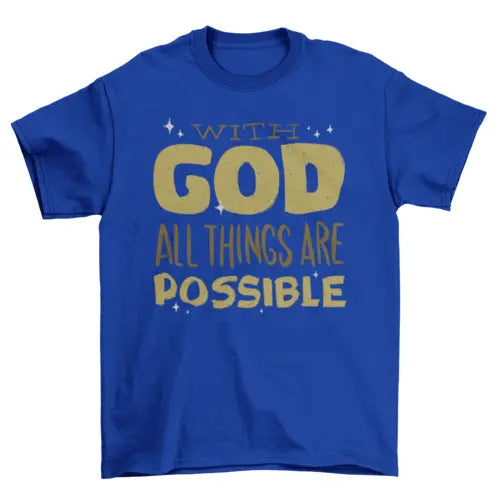 With god t-shirt - HASHTAG
