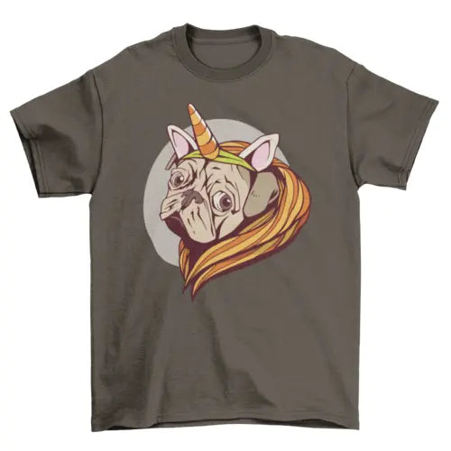 Unicorn pug t-shirt - HASHTAG