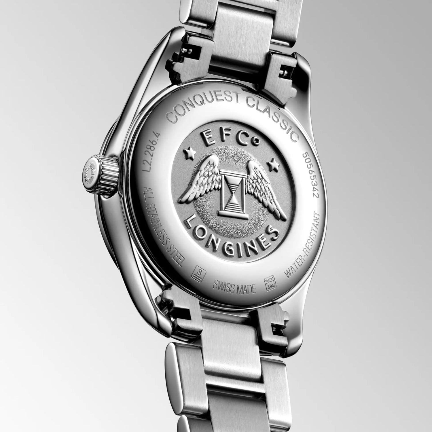 Longines orologio Conquest Classic 29mm madreperla diamanti quarzo acciaio L2.286.4.87.6 Capodagli 1937