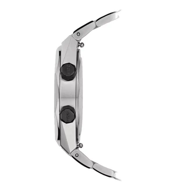 Mido orologio Multifort 8 Two Crowns 38.4 x 40mm nero automatico acciaio M047.507.11.051.00 Capodagli 1937