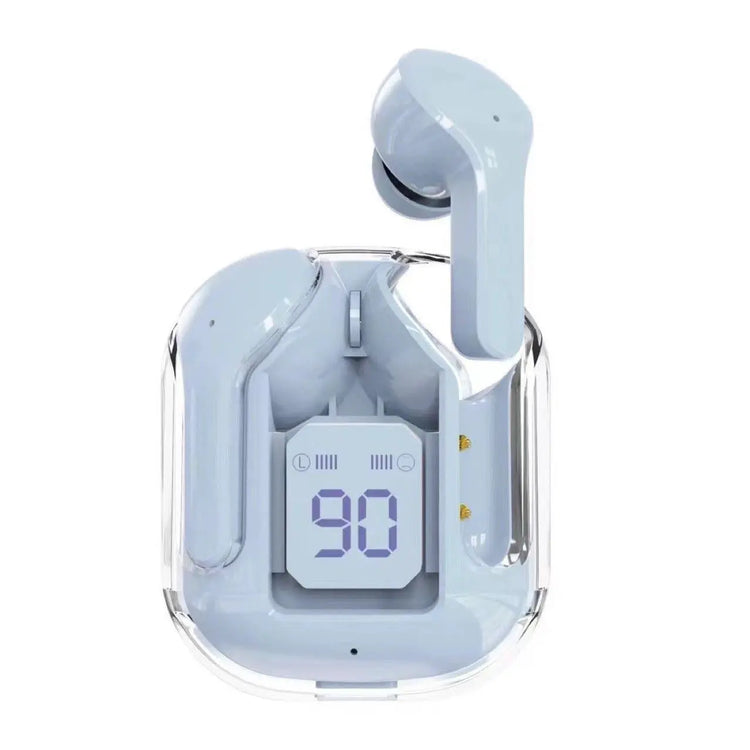 New Mini Transparent Wireless Bluetooth Headset Digital Display ENC Noise Reduction True Wireless Sports Music HASHTAG BAR TABACCHI