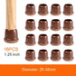 16PCS Transparent Table Chair Leg Protectors Caps Round Square for Furniture Foot Legs Cover Floor Protector with Felt Bottom - HASHTAG