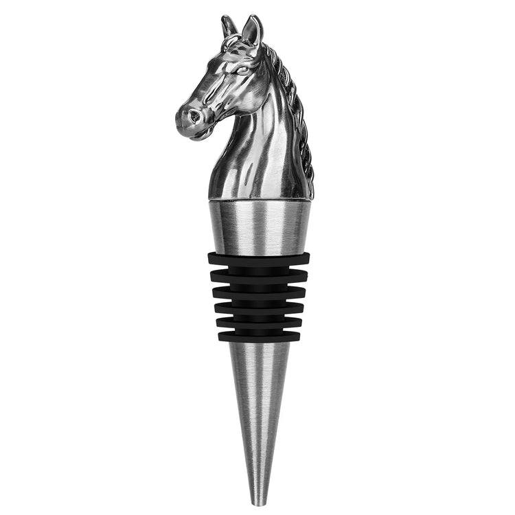 Luxury Horse Head Wine Bottle Stopper Animal-shaped Wine Stopper For Preserving Red Wine, A Kitchen Storage Gift, A Birthday Gift For Universal Wine Preservation Supplies. AliExpress