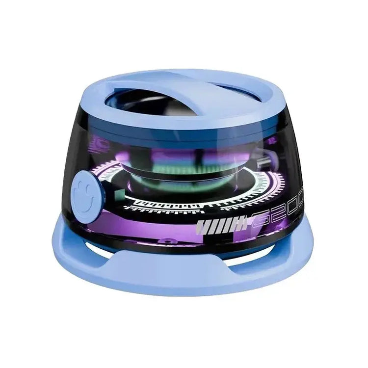 Mini Travel Stereo Speaker Outdoor Magnetic Bluetooth Speaker Wireless Portable with RGB Color Light and Phone Holder for IOS - HASHTAG
