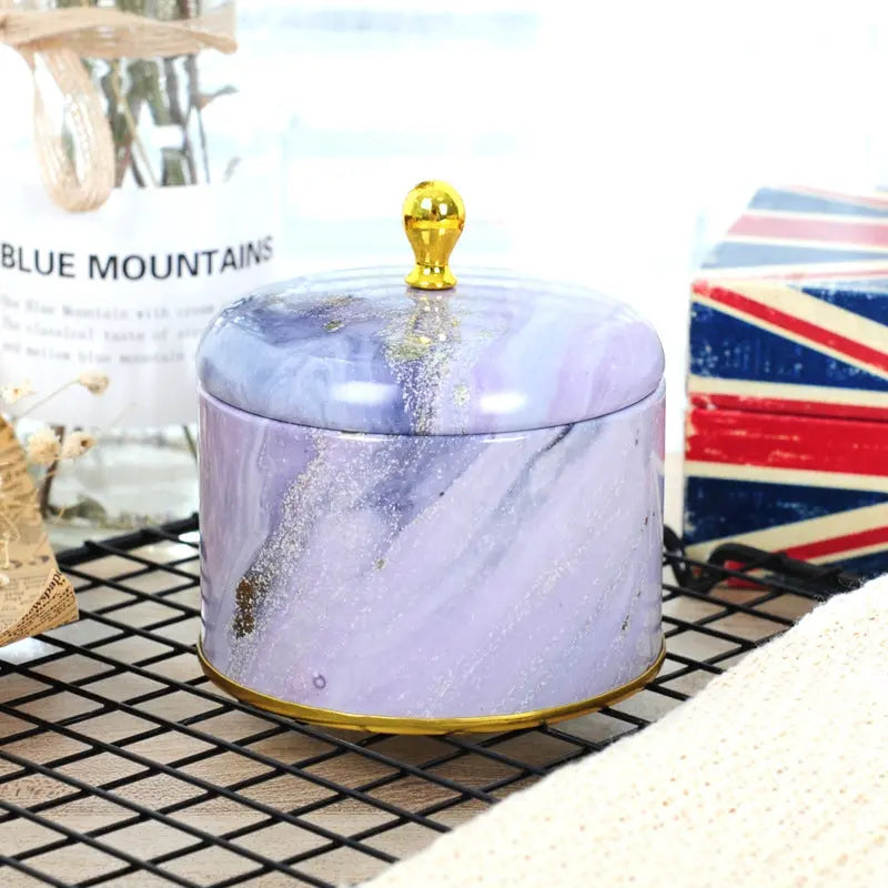 Beautiful designed round tin vessels. - HASHTAG