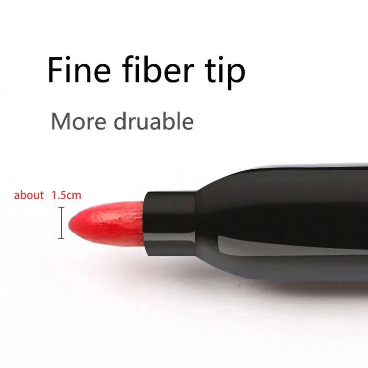 6 PCS Permanent Marker Pen Manga Drawing Markers Black Blue Red Waterproof Ink Sketch Pens Stationery Art School Supplies - HASHTAG