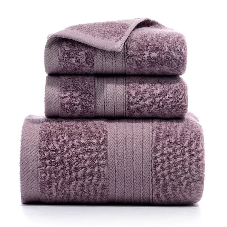 Pure Cotton Towels Three-piece With Hand Bath Towel Class - HASHTAG
