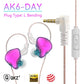 3.5MM Headset Music Earbuds In Ear With Mic Original QKZ AK6 Copper Driver HiFi Wired Earphone Race Sport Headphone Bass Stereo 