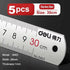 Deli Stainless Steel Ruler 15/20/30cm Metal Straight Ruler for Home School Precision Measuring Drawing Tool Supplies 1/2/5pcs - HASHTAG