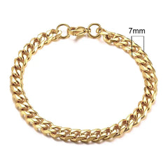 Vnox Mens Simple 3-11mm Stainless Steel Curb Cuban Link Chain Bracelets for Women Unisex Wrist Jewelry Gifts HASHTAG