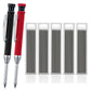 Solid Carpenter Mechanical Pencil with Sharpener Woodworking Tools 2.8mm 3 Colors Refill Construction Tools Stationery Supply - HASHTAG