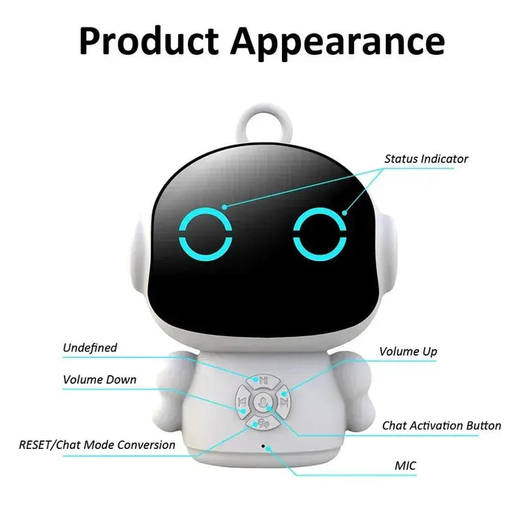 Smart AI Robot WiFi Early Education Toys for Children Speech Recognition & Voice Interactive Educational Learning Machine HASHTAG