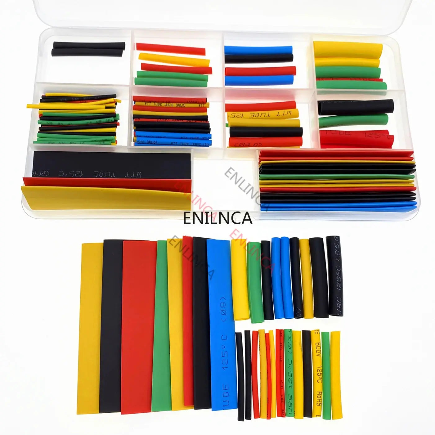 127-750pcs Heat-shrink Tubing Thermoresistant Tube Heat Shrink Wrapping Kit Electrical Connection Wire Cable Insulation Sleeving - HASHTAG