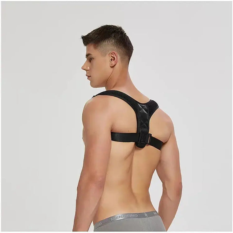 Adjustable Back Shoulder Posture Corrector Belt Clavicle Spine Support Upper Back Neck Brace for Home Office Sport Use - HASHTAG