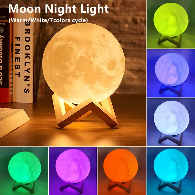 Book Light LED Moon Light Galaxy Light, Moon Night Light, Girl, Boy, Child Birthday Gift, Bedroom Decoration Indoor lighting - My Hashtag Shop