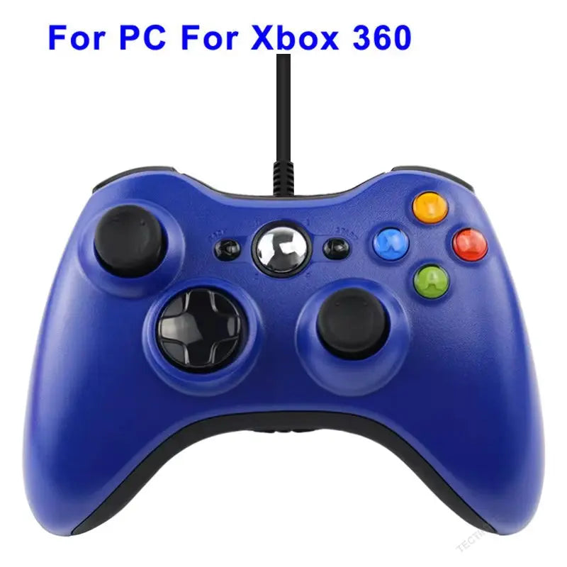 For Xbox 360 /360 Slim USB Wired Controller Console Gamepad Joypad for PC Joystick for 360 Console with Dual-Vibration Turbo