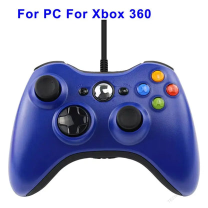 For Xbox 360 /360 Slim USB Wired Controller Console Gamepad Joypad for PC Joystick for 360 Console with Dual-Vibration Turbo