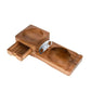 Wooden Cigar Ashtray with Tobacco Cigar Drawer & Whiskey Cup Holder Tray Heavy-Duty Desktop Decorative Smoking Accessories Gifts - HASHTAG