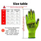 10 Pairs PU Coated Work Gloves - Lightweight, Durable Safety Gloves EN 388/ISO20471 Certified, Sizes S/M/L/XL