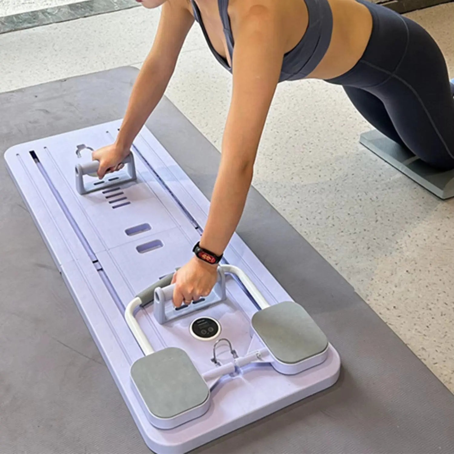 Multifunctional Abdominal Board Fitness Board Push up Board Automatic Rebound Abdominal Muscle Curling Home Fitness Equipment
