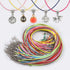 50PCS Black Strap Charm Cord Lanyard Lariat Strap Cords Lobster Clasp Rope Keychains Hooks Mobile Set Charms Jewelry Accessories - My Hashtag Shop