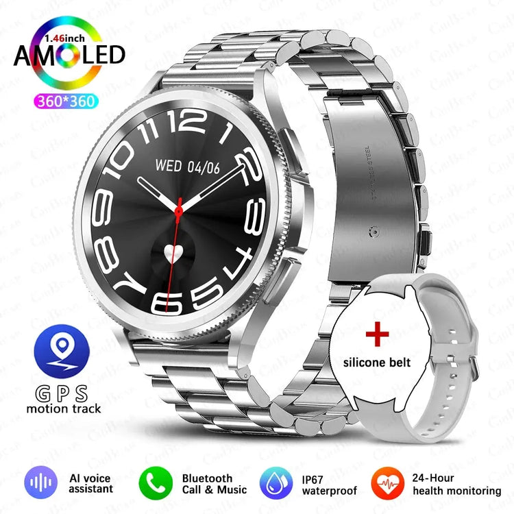 New Bluetooth Call Fashion Smart Watch 6 Classic Men&