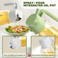 2in1 Kitchen Spray Oil Dispenser Oil Sprayer Polisher or Oil Brush for Air Fryer Salad Grilling Roasting Cooking Kitchen Access 