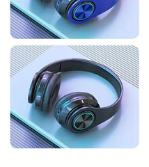 39 Luminous Wireless Headphones with Plug-in,