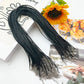 50PCS Black Strap Charm Cord Lanyard Lariat Strap Cords Lobster Clasp Rope Keychains Hooks Mobile Set Charms Jewelry Accessories - My Hashtag Shop