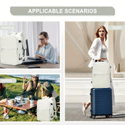 Large Capacity Travel Backpack, Multi-functional Business Trip Bag With Suitcase Sleeve, Nylon Computer Schoolbag Fits 14-inch Laptop HASHTAG