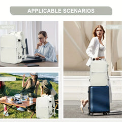 Large Capacity Travel Backpack, Multi-functional Business Trip Bag With Suitcase Sleeve, Nylon Computer Schoolbag Fits 14-inch Laptop HASHTAG