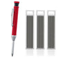 Solid Carpenter Mechanical Pencil with Sharpener Woodworking Tools 2.8mm 3 Colors Refill Construction Tools Stationery Supply - HASHTAG