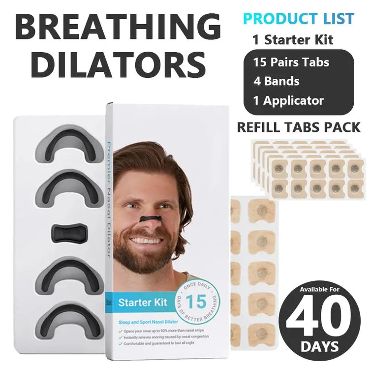 15/30days Magnetic Nasal Breathing Dilators Starter Kit for Nose Improve Sleep Quality Snoring Anti Snoring Sleep Mouth Tape - My Hashtag Shop